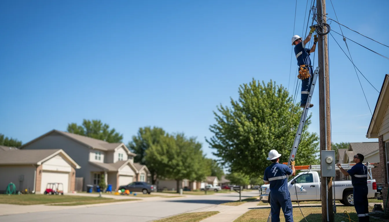 Residential electrician providing installation services in Gackle, ND